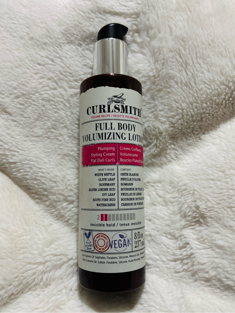 Curlsmith Full Body Volumizing Lotion — Pink & White